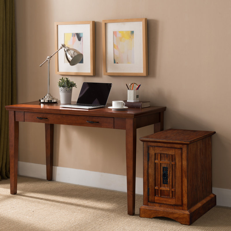 Mission Solid Manufactured Wood Printer Stand in Mission Oak 15 Inch
